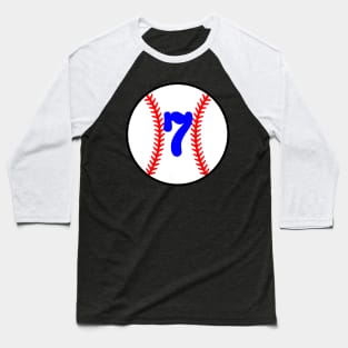 Kids Baseball 7 Year Old Birthday Baseball T-Shirt